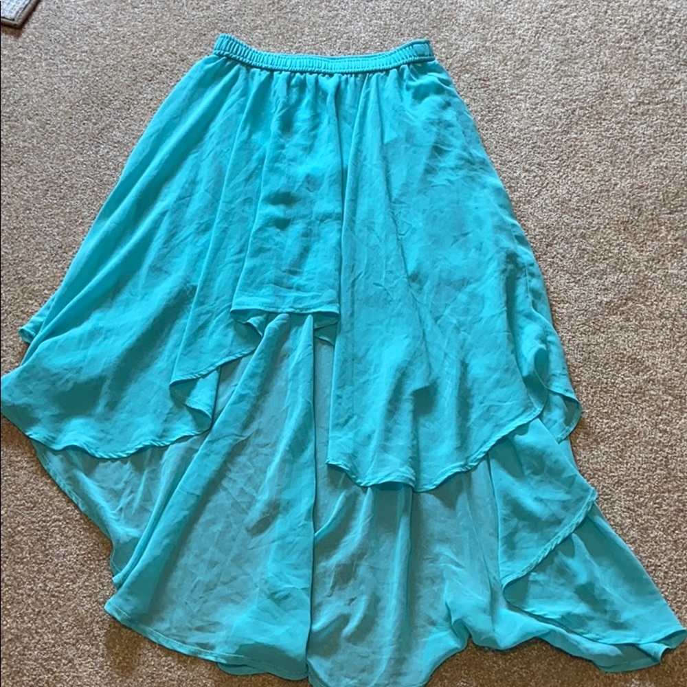 Blue High-Low skirt